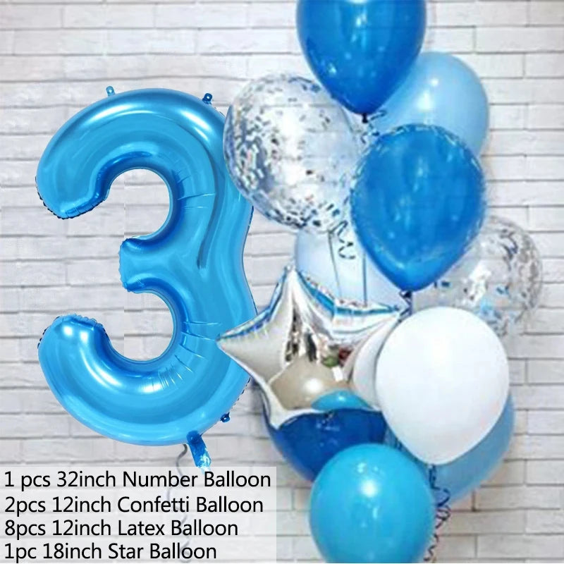 Balloons Number set / 12Pcs