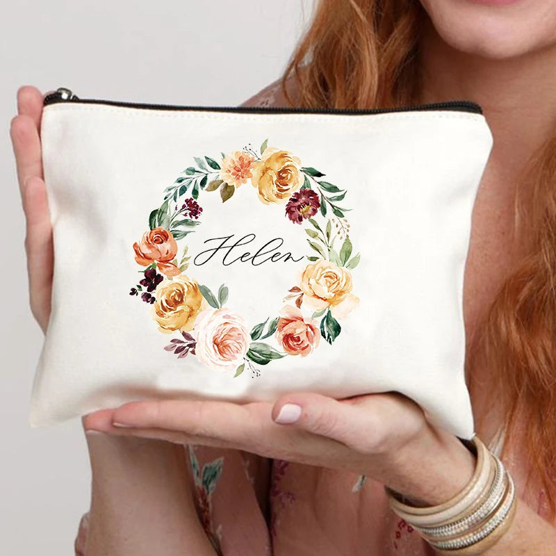 Custom name cosmetic bag