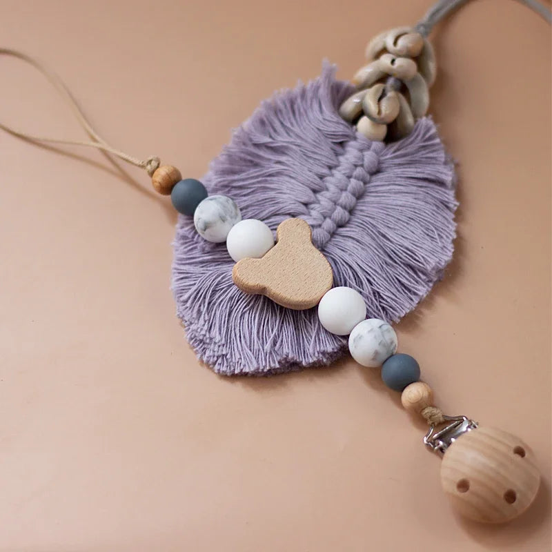 Custom name pacifier bead Silicone and Wooden dummy