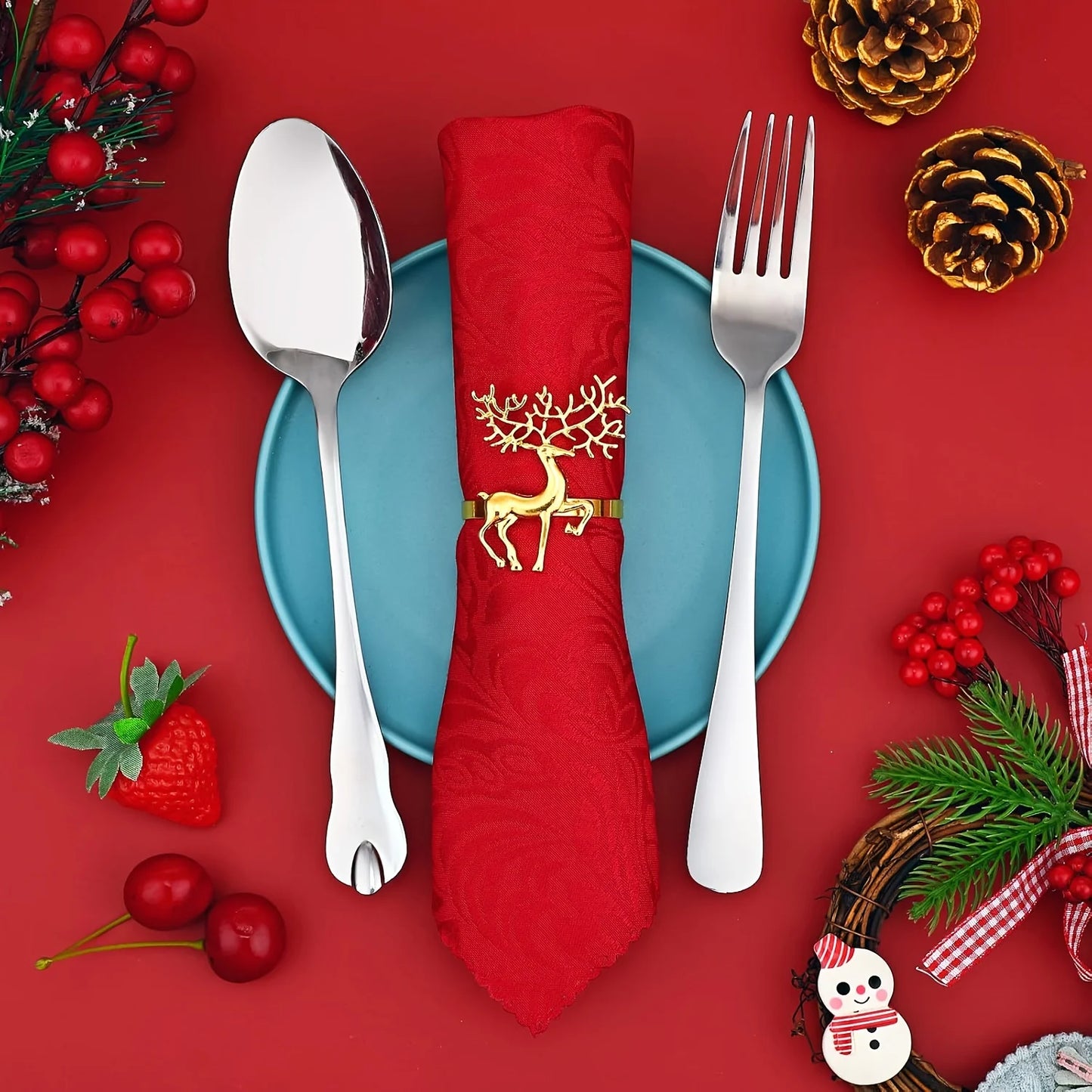 Xmas Table Napkin Rings