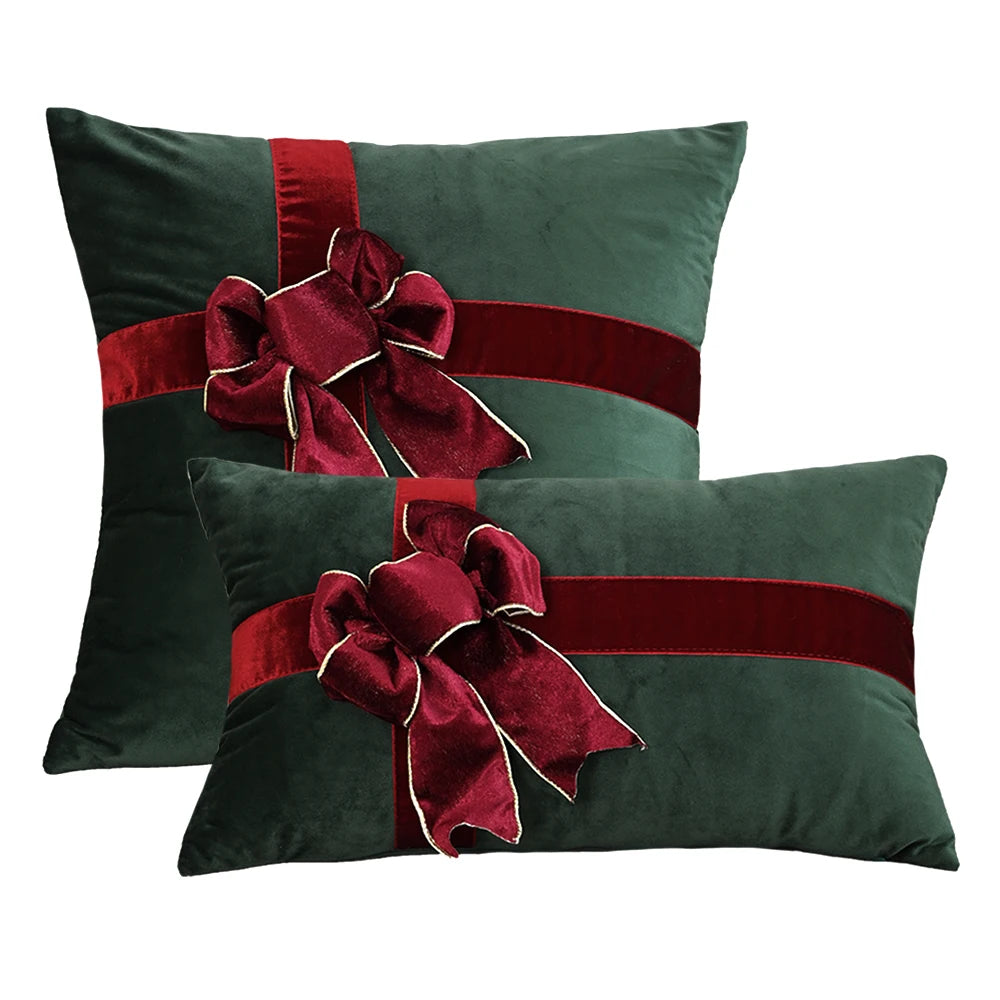 Sorino Dutch Velvet Christmas Embroidered Pillowcase