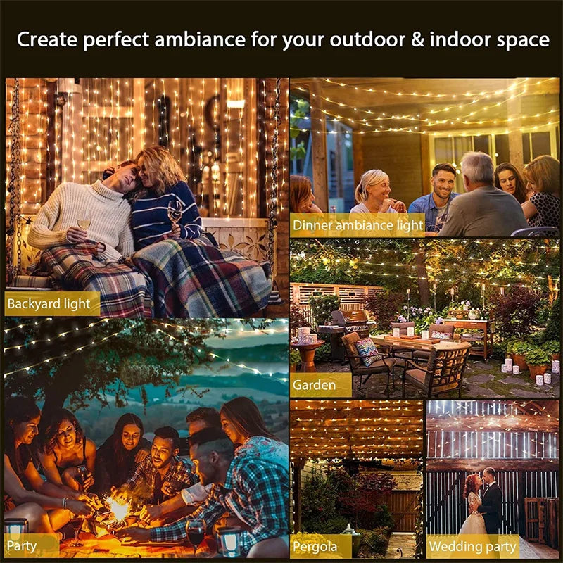 20M Decorative Copper Fairy Lights 200LED