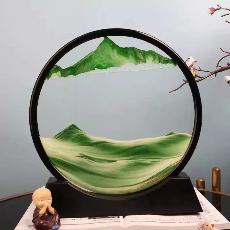 3D Quicksand hourglass moving art picture