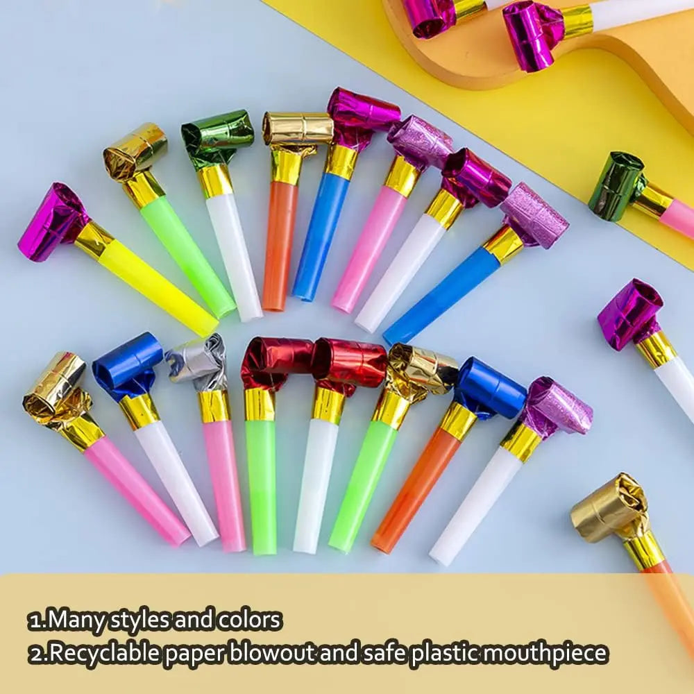 Party horns - Mix - 20 Pcs