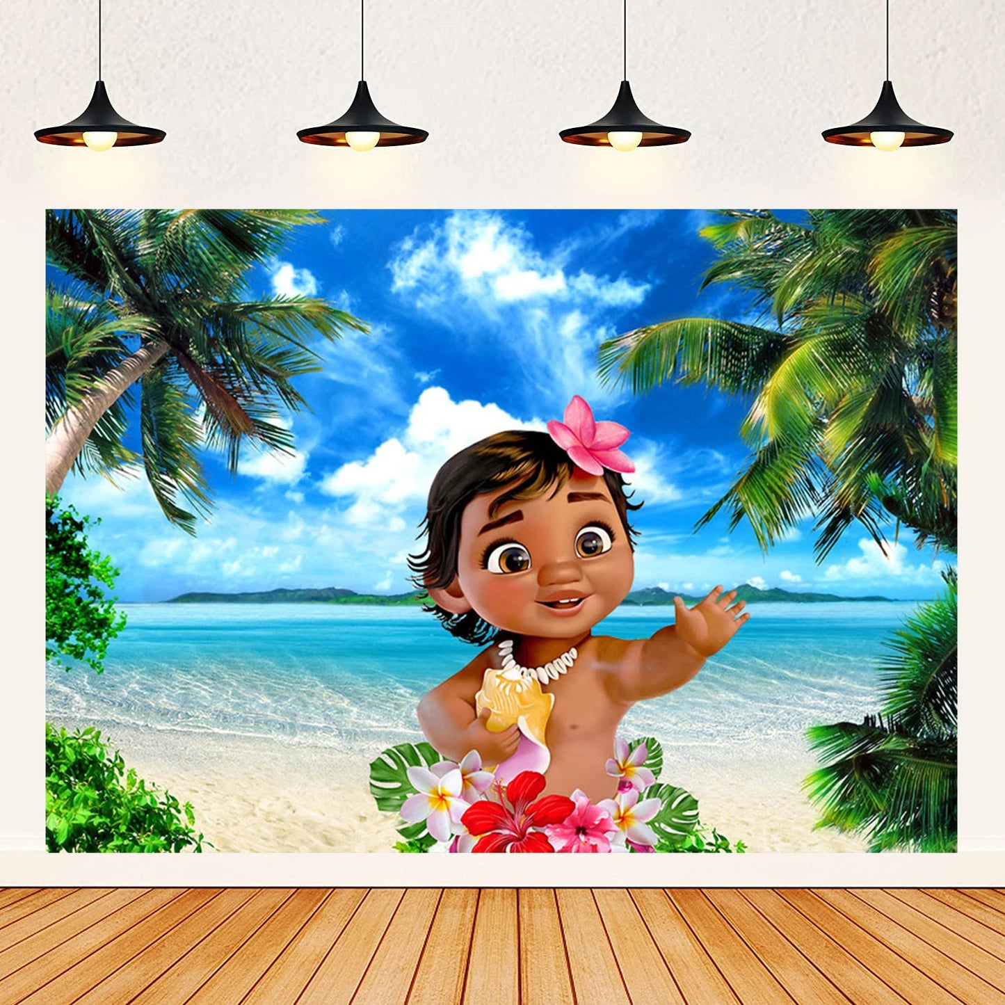 Moana theme background decoration