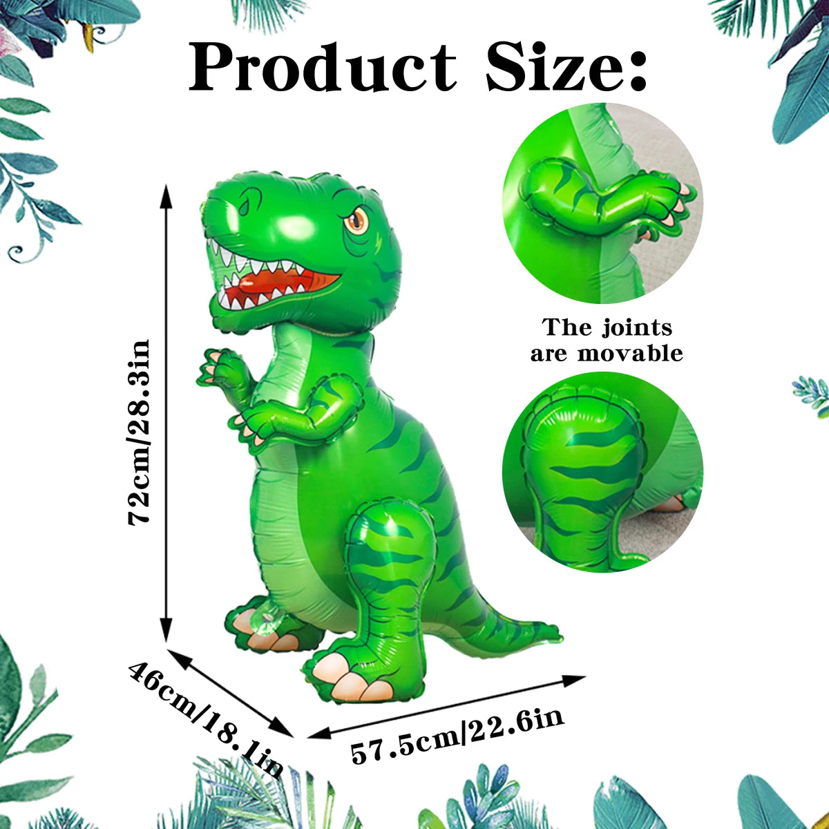 3D Dinosaur Balloon, 1pc