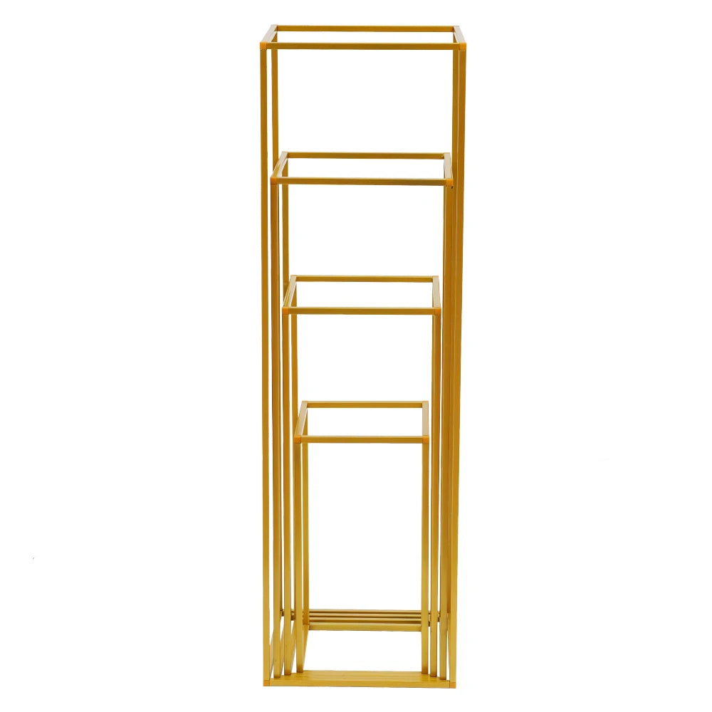 Gold metal flower stand 4 PCS