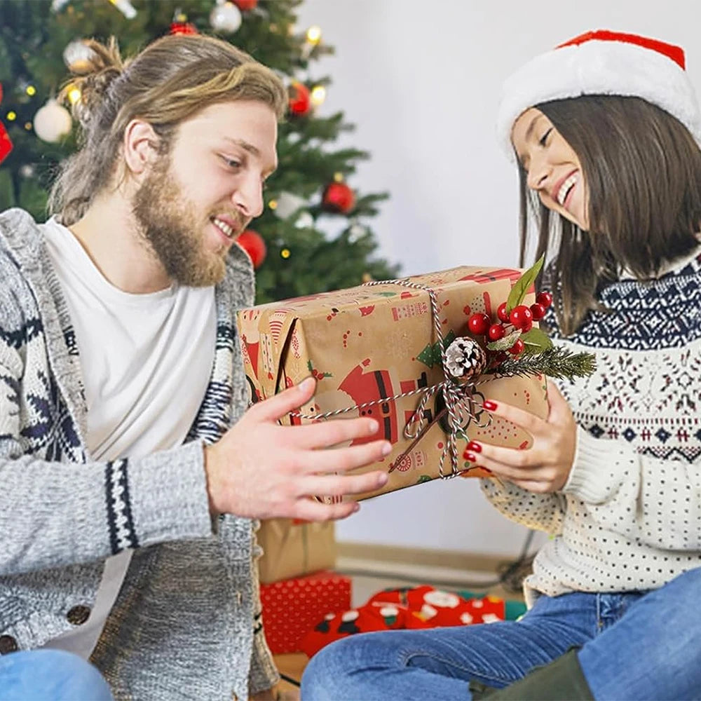 Christmas Gift Box Wrapping Paper