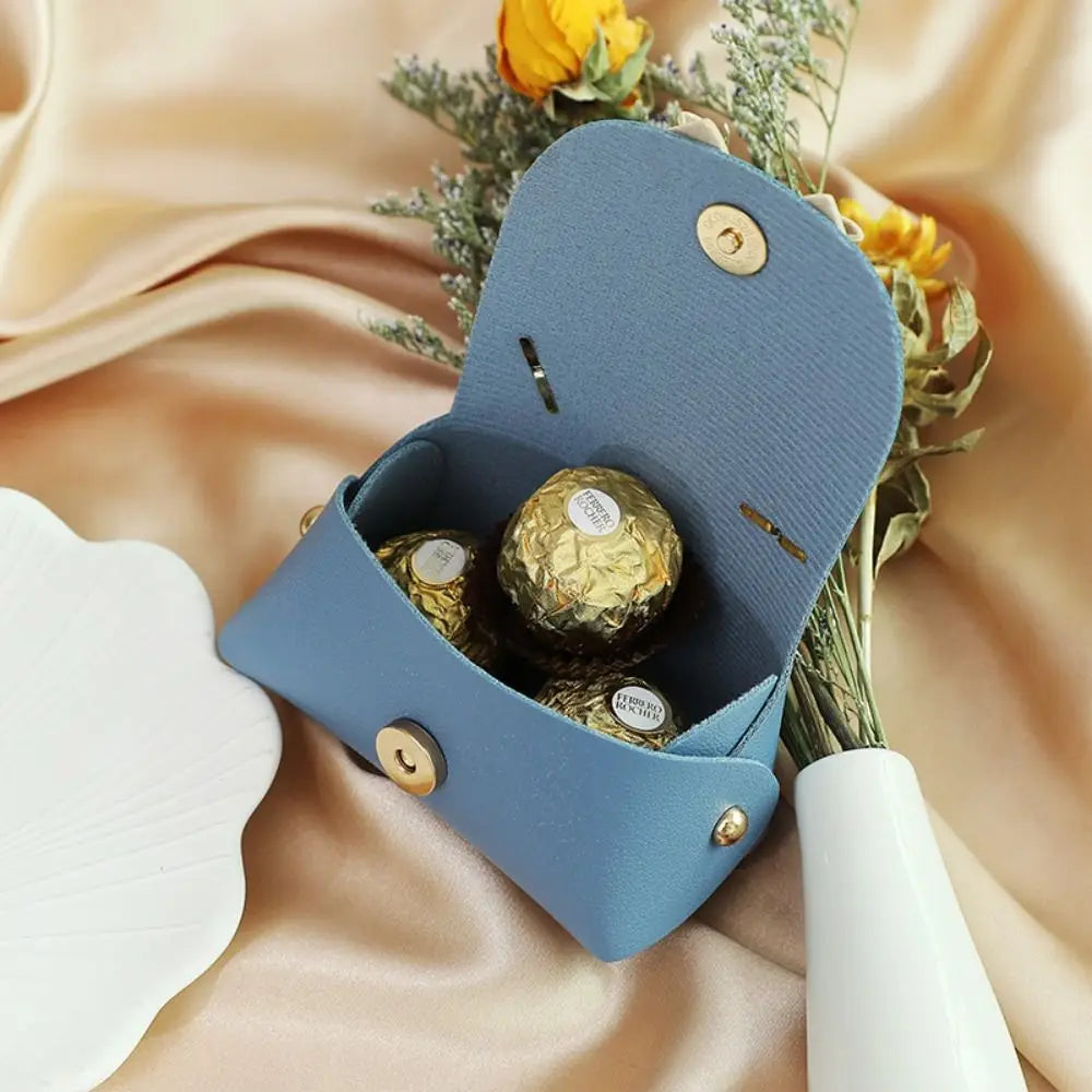 Creative Portable Leather Candy Bags