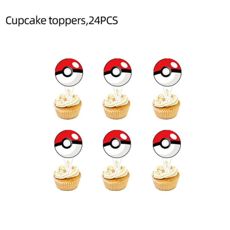 Pokemon & Pikachu Cake Topper Decoration