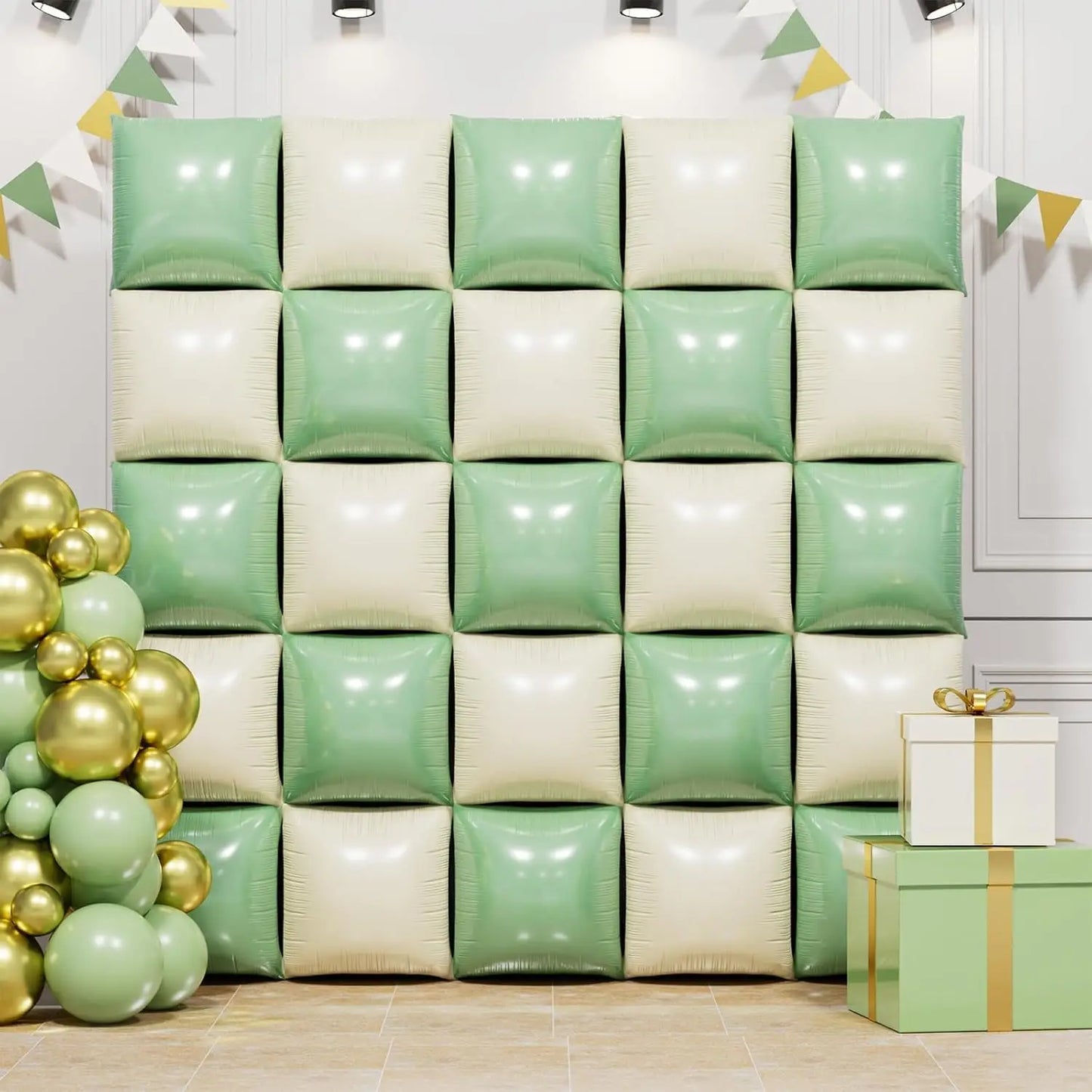 Wall square double-sided balloons 50 pieces
