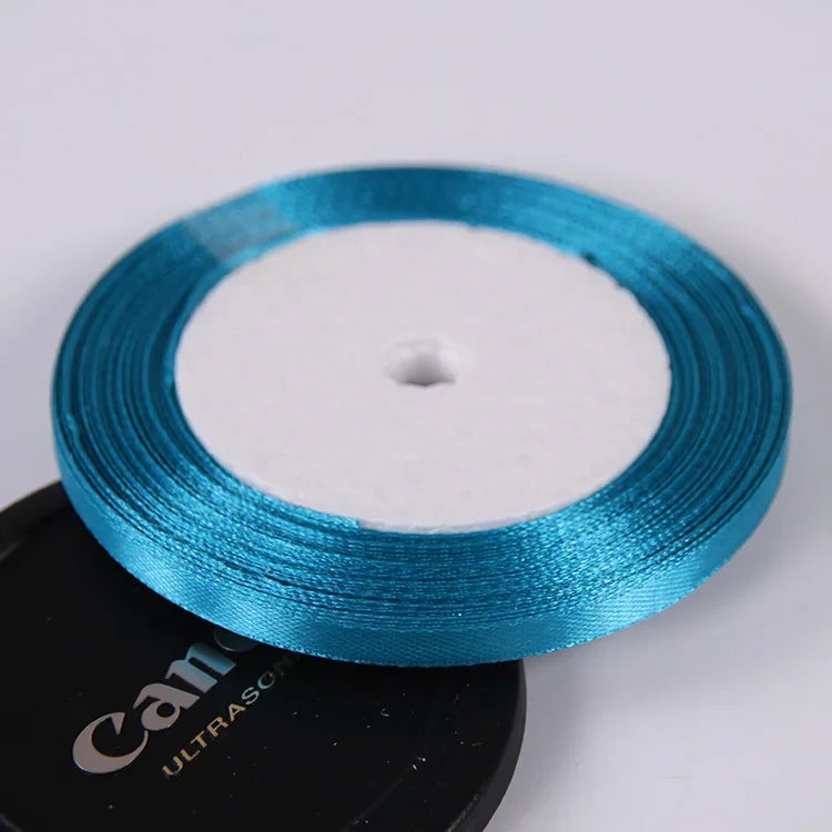 Silk Satin ribbons 22 meters/roll 6mm
