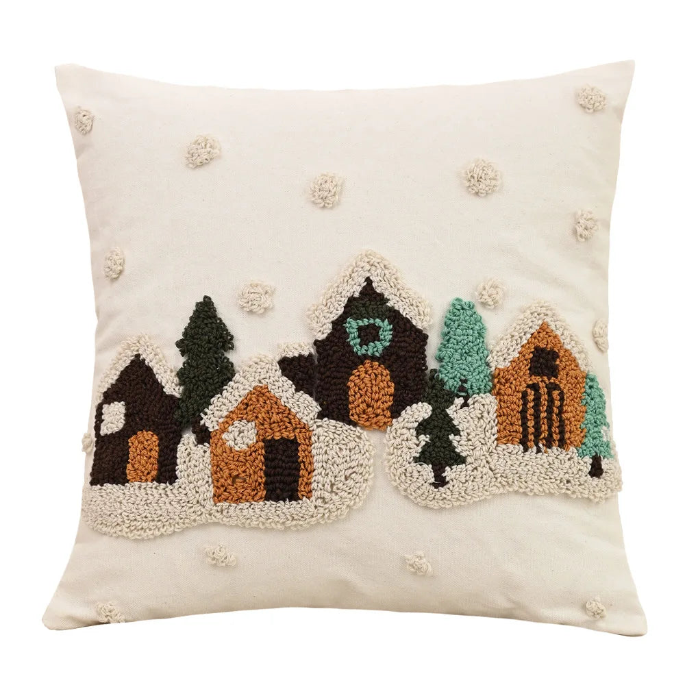 Sorino Christmas Cartoon Tufted Pillowcase