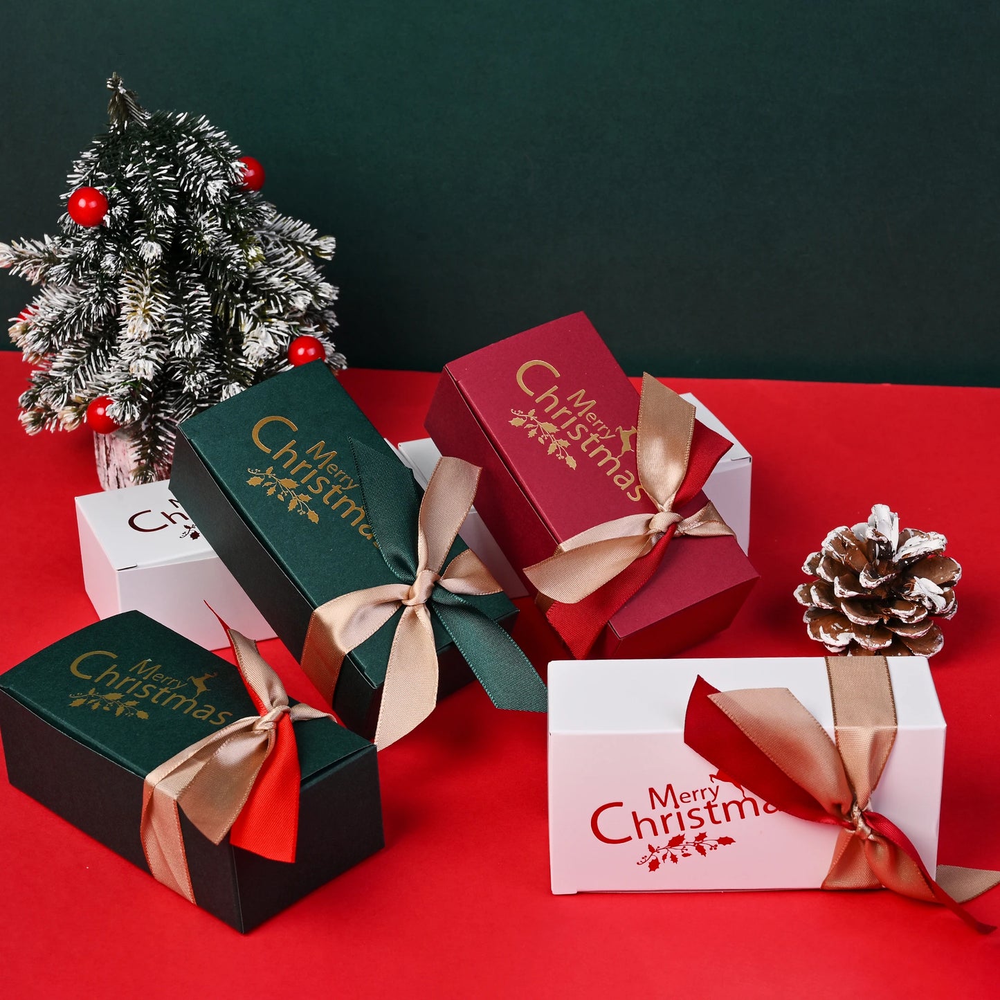 10pcs Merry Christmas Gift Boxes