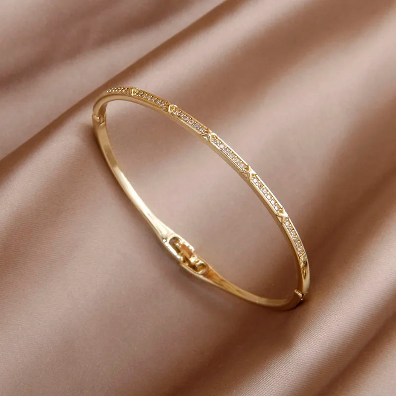 Sabina zircon & crystal bangles & bracele