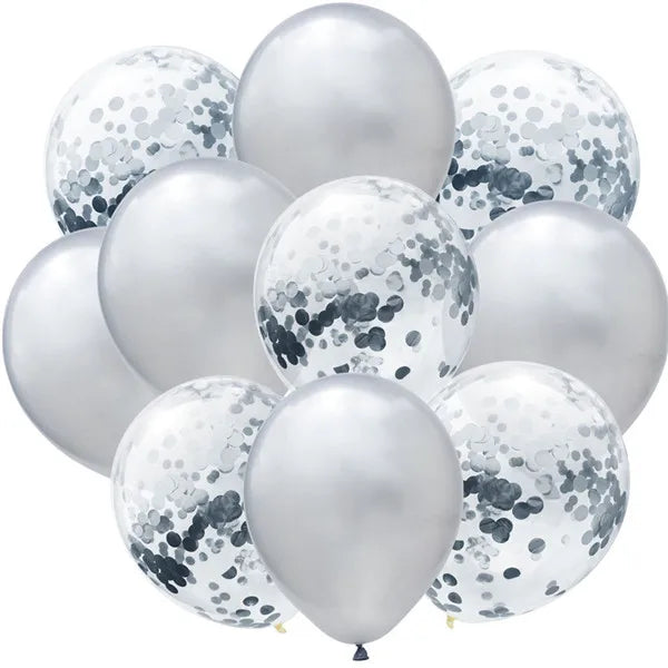 Mix Confetti Latex Balloon 12inch 10pcs
