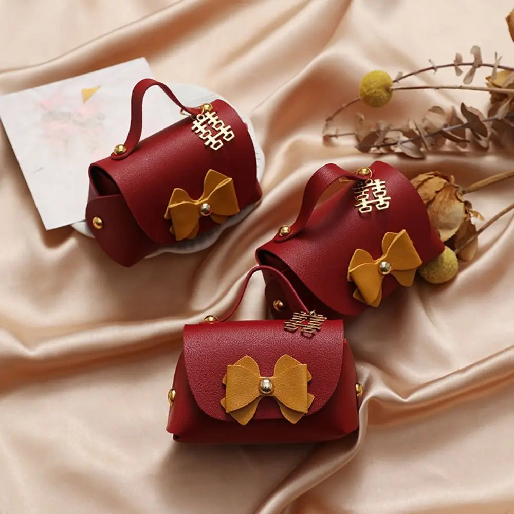Creative Portable Leather Candy Bags