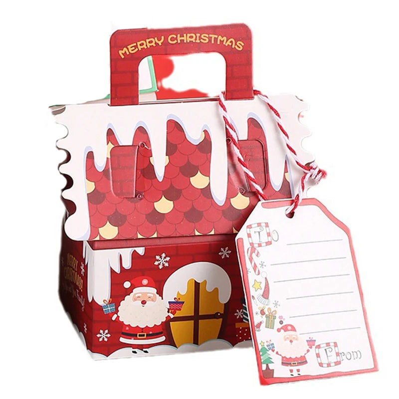 Xmas Party Gift Boxes – 5/10pcs Gingerbread & Snowman”