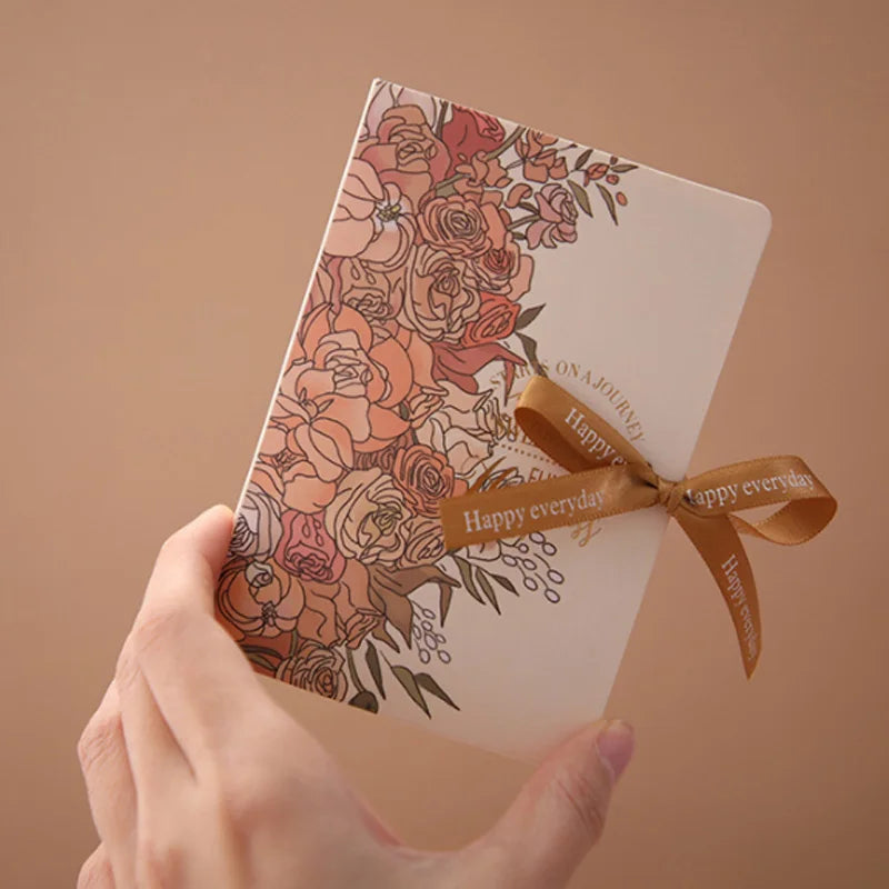 Book shape gift packaging box with ribbon 5pcs