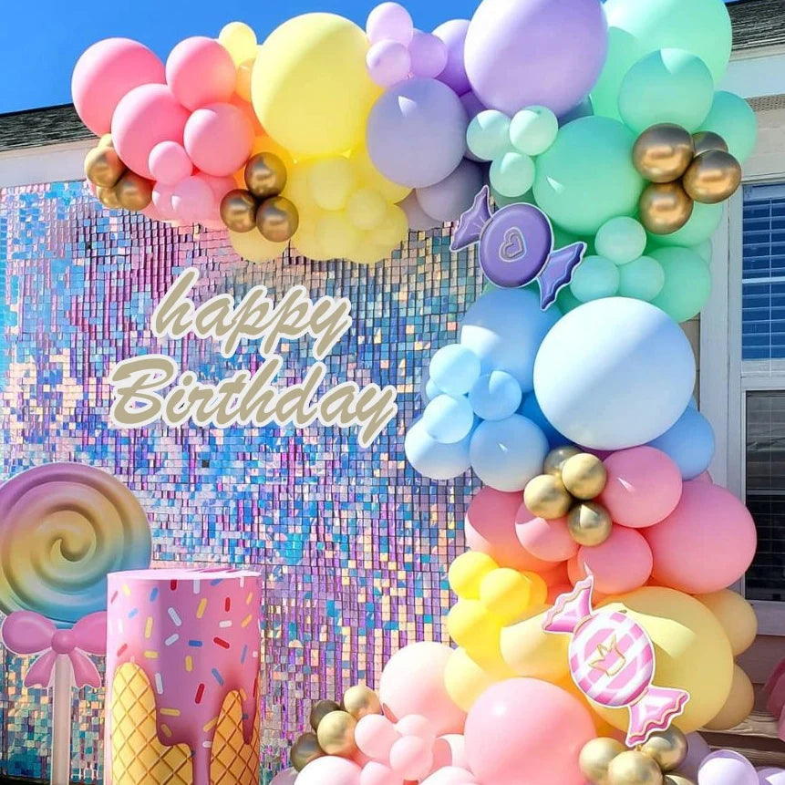 Macaron balloons arch kit