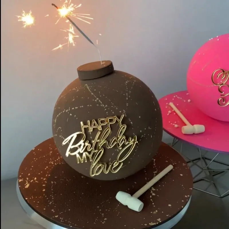 Rose,Gold simple style cake,dessert Decoration