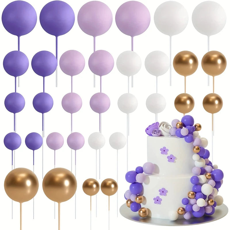 20Pcs Gold & Silver ball decoration