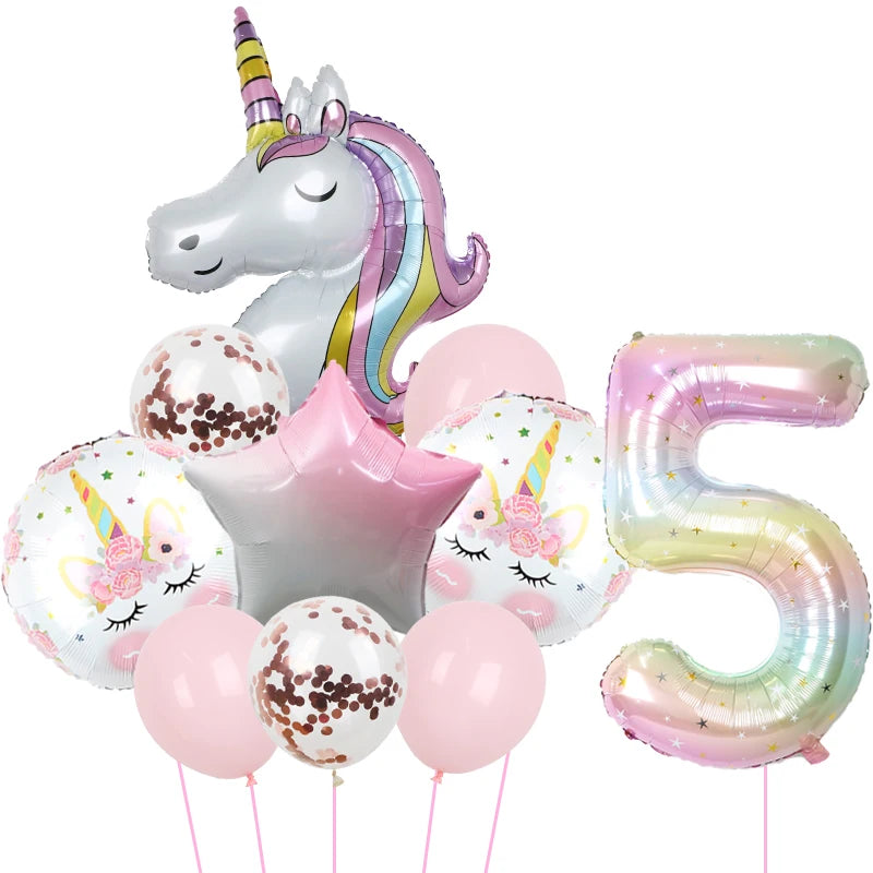 1Set Unicorn theme balloon 32inch