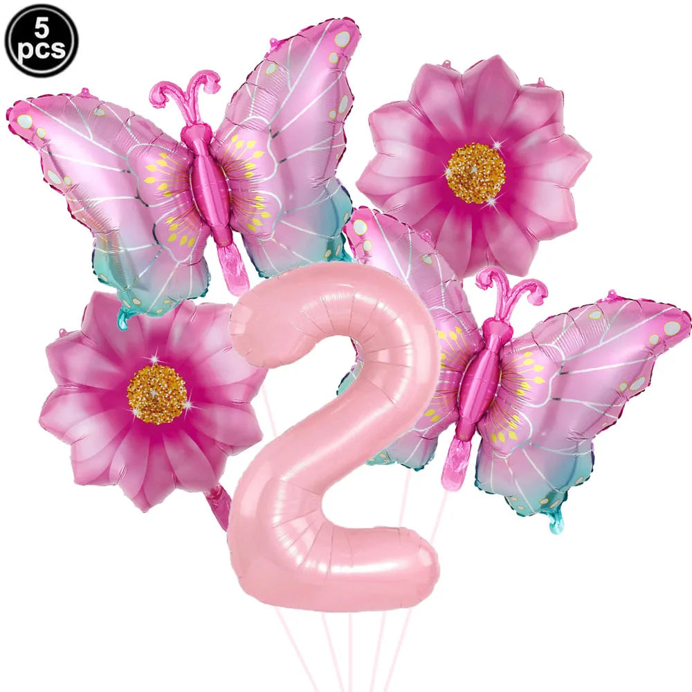 Colorful Butterfly balloons 5pcs