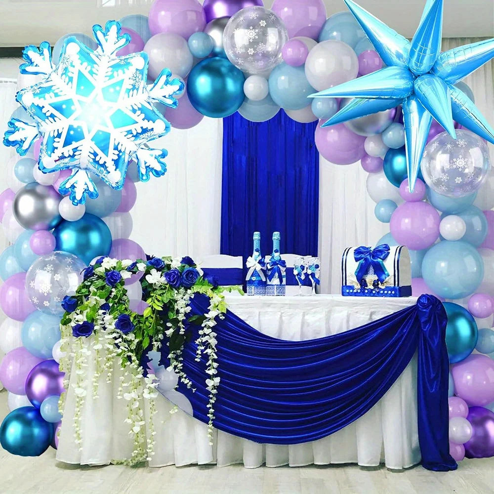 Purple & Blue 124pcs arch