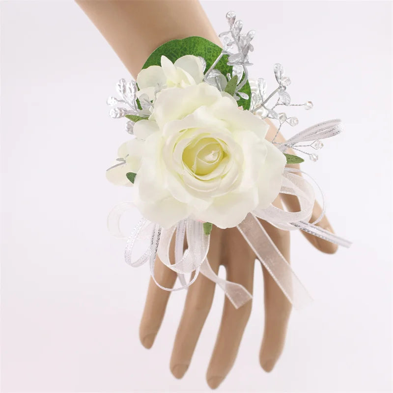 Bracelet FlowerCorsage Bridesmaid Sisters
