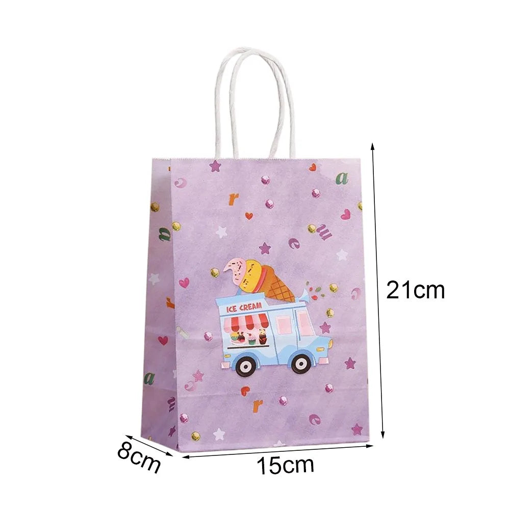 Ice Cream Party Gift Bags 6/12/24pcs