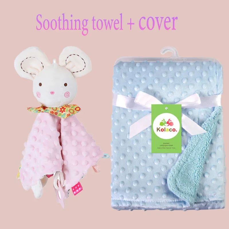 Personalized name baby blankets , stroller , sleeping dolls
