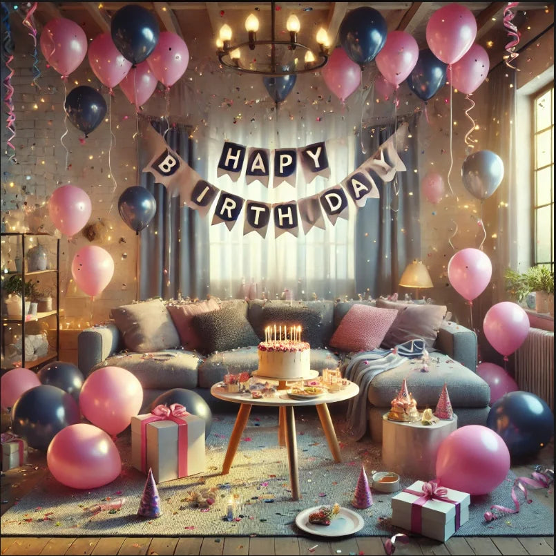 Happy birthday party celebration decoration 56pcs
