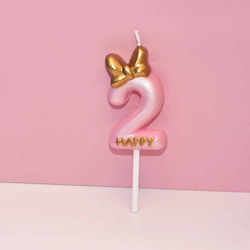 Mickey pink candle