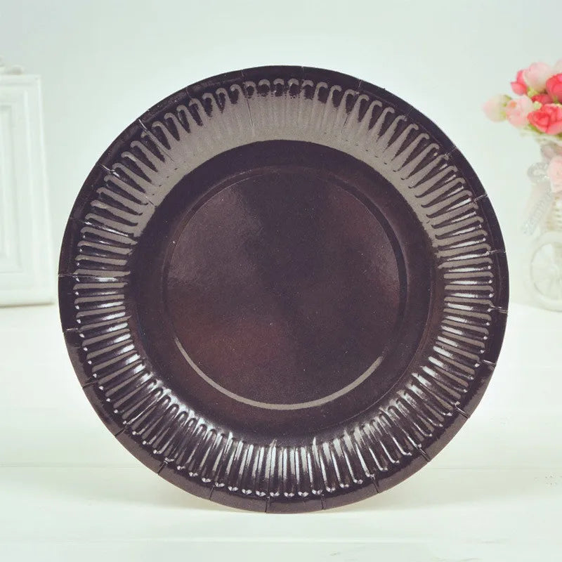 50PCS Disposable Party Paper Plates – 6/7/9 Inch
