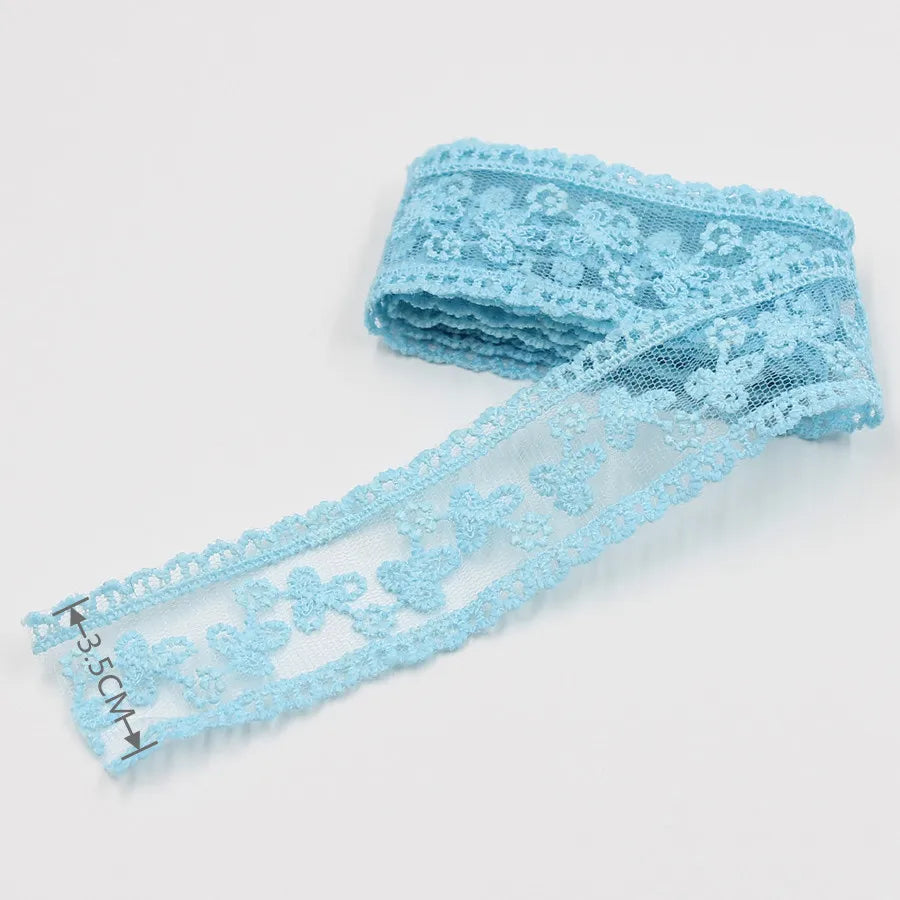 Embroidery lace ribbon 2Yard/Lot 35mm
