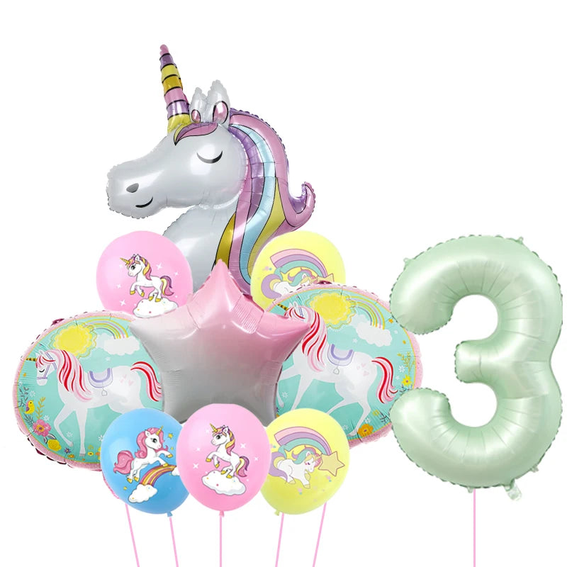 1Set Unicorn theme balloon 32inch