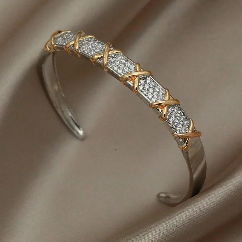 Sabina zircon & crystal bangles & bracele