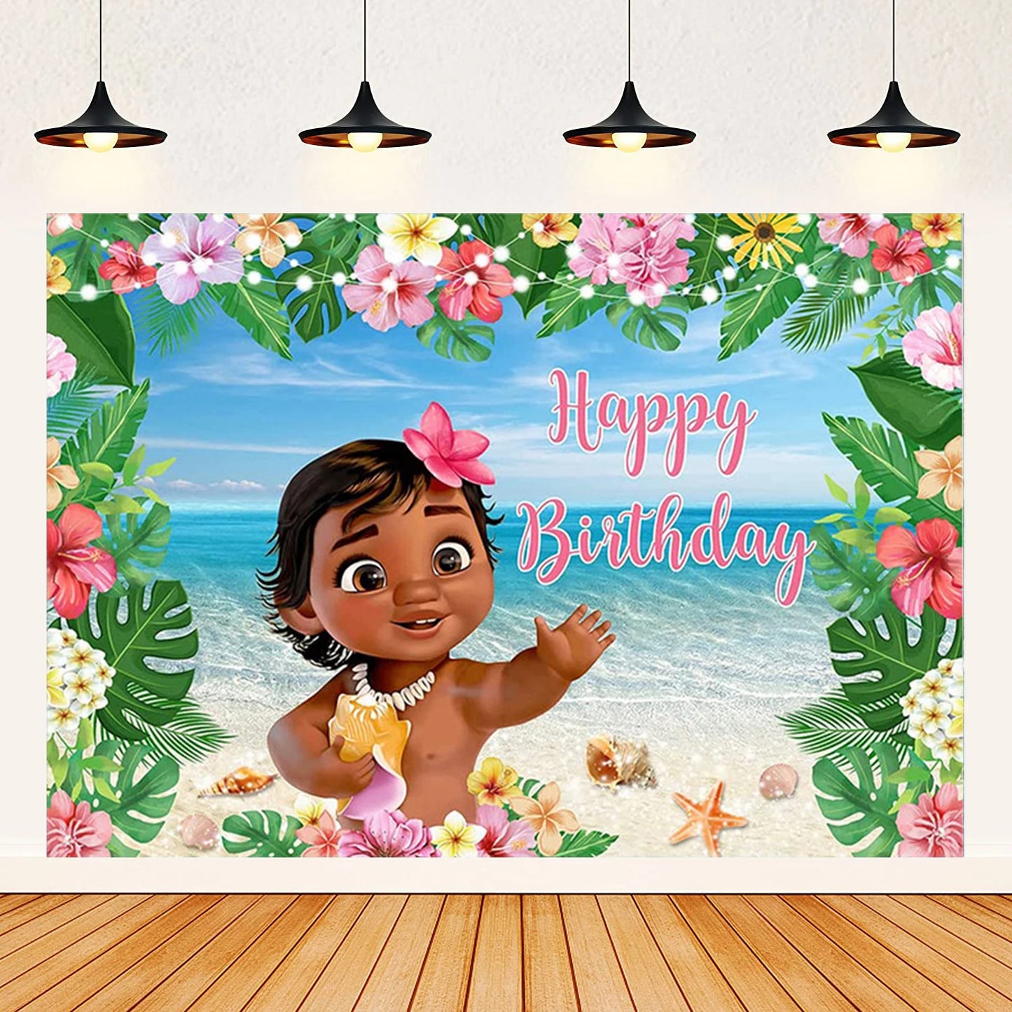 Moana theme background decoration