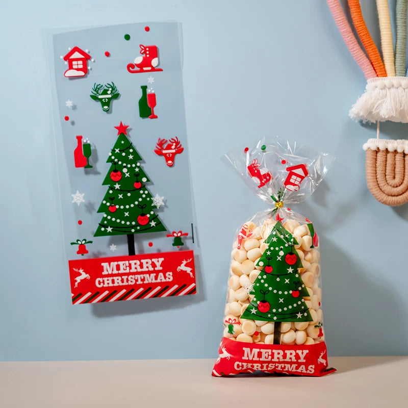 50pcs Christmas Candy Bags