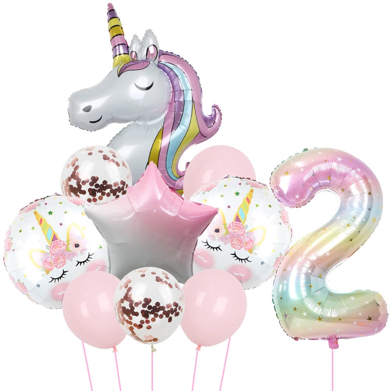 1Set Unicorn theme balloon 32inch