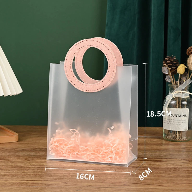 10 st PVC-presentpåsar med handtag