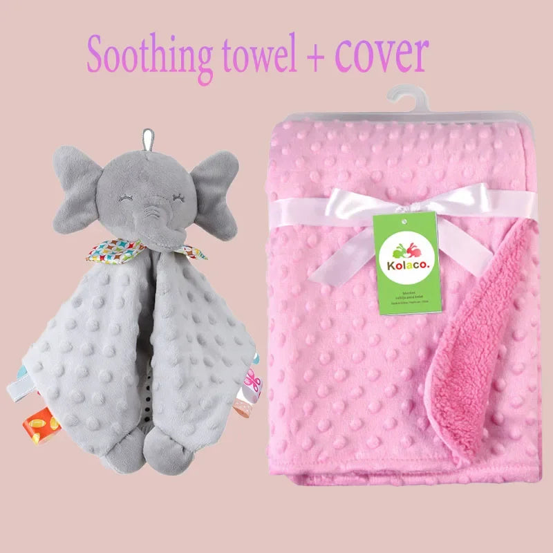 Personalized name baby blankets , stroller , sleeping dolls