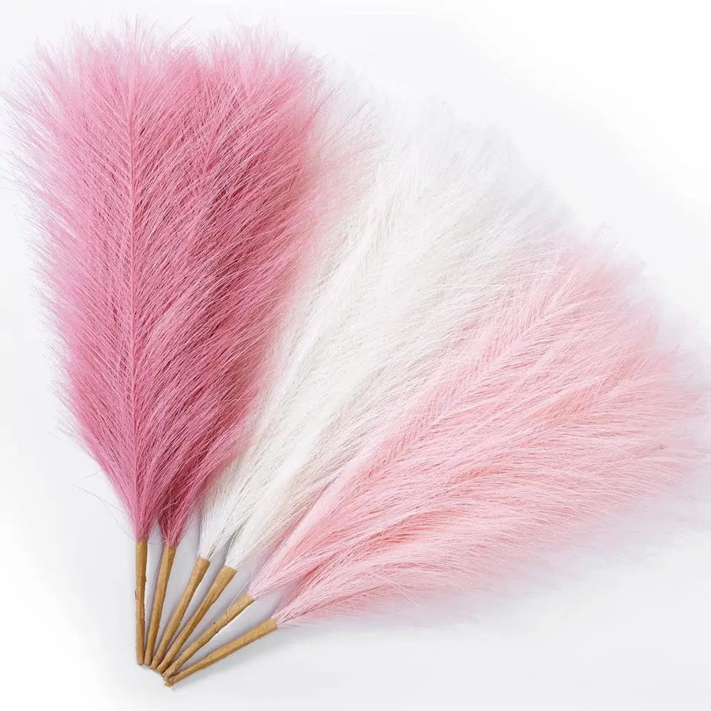 Pampas Flowers Bouquet Fake Plants