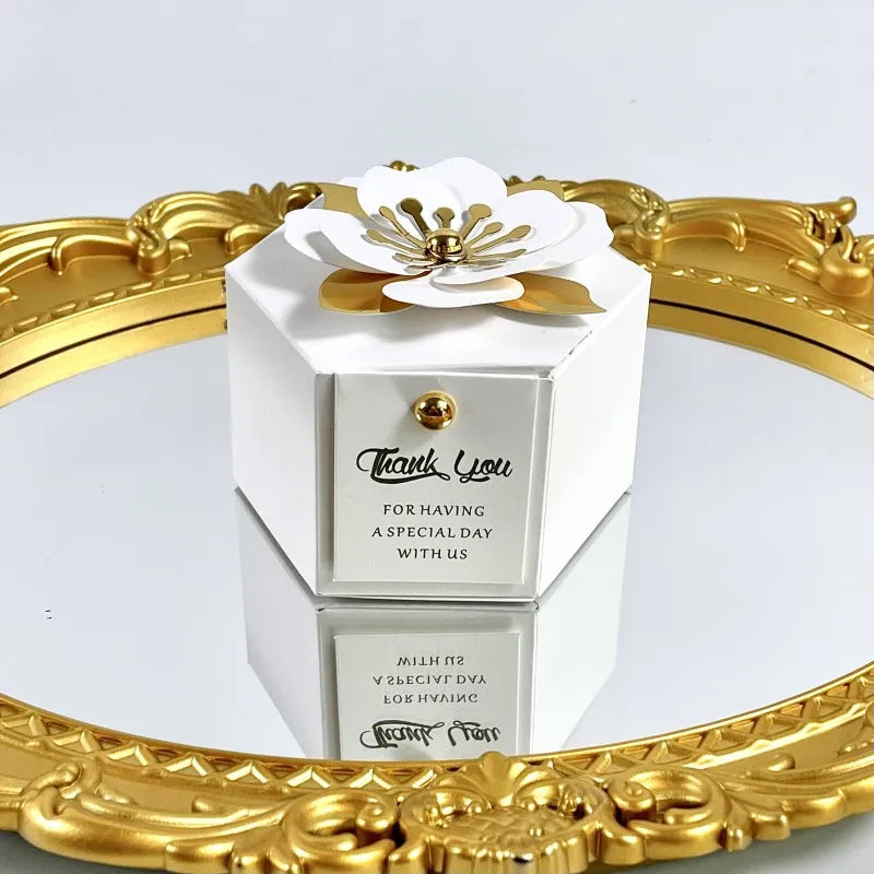 Creative flower hexagonal gift box 20/50pcs