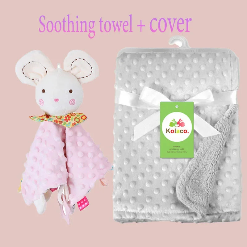 Personalized name baby blankets , stroller , sleeping dolls