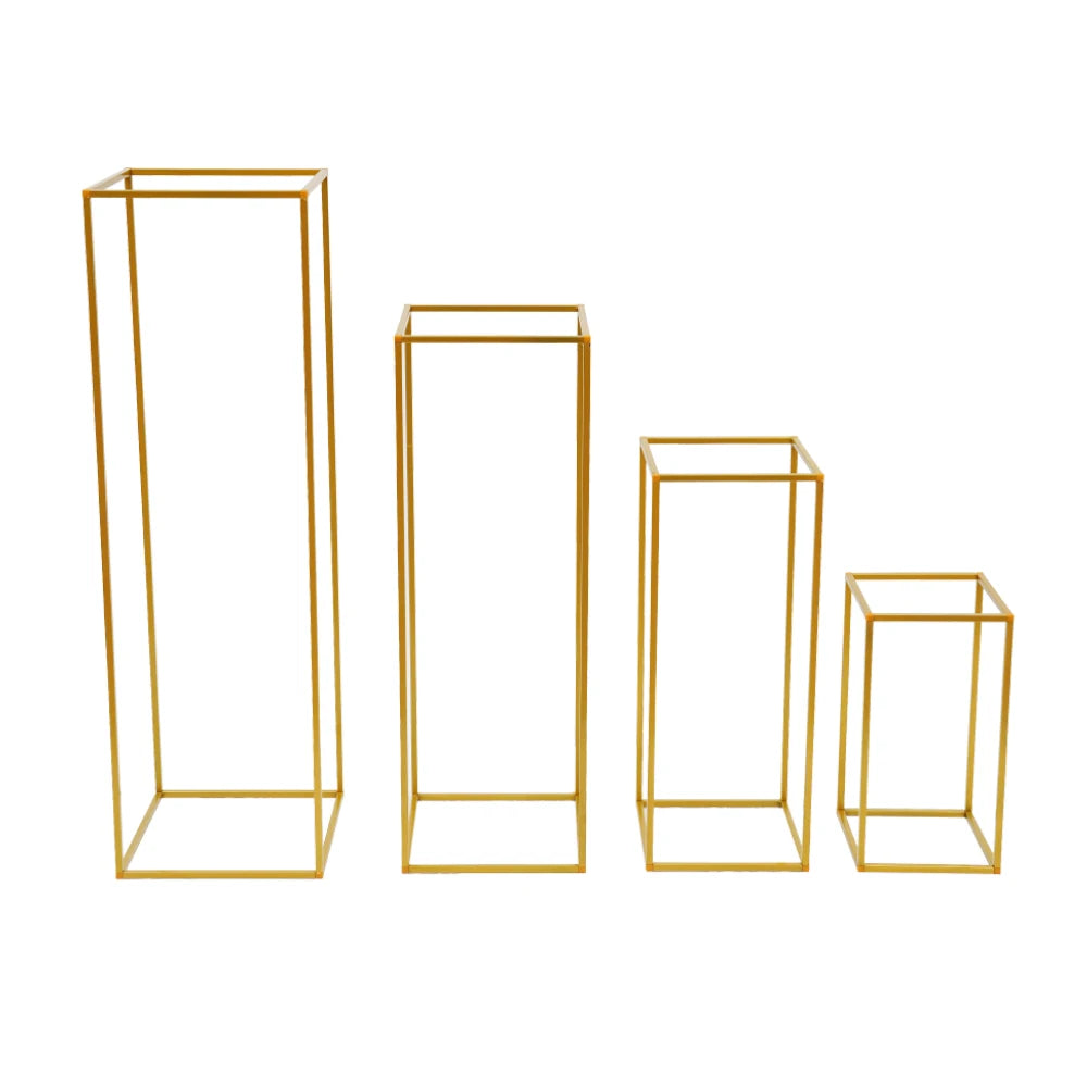 Gold metal flower stand 4 PCS