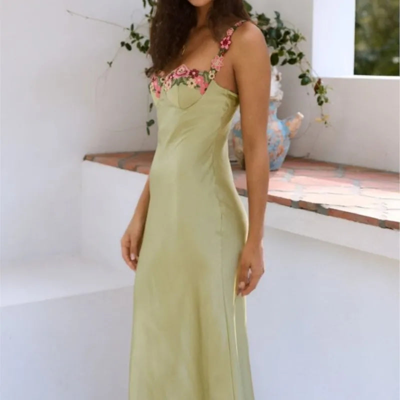 Juli Lace Satin Dress