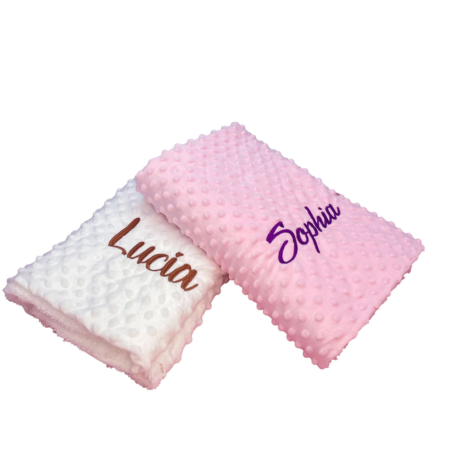 Personalized name baby blankets , stroller , sleeping dolls