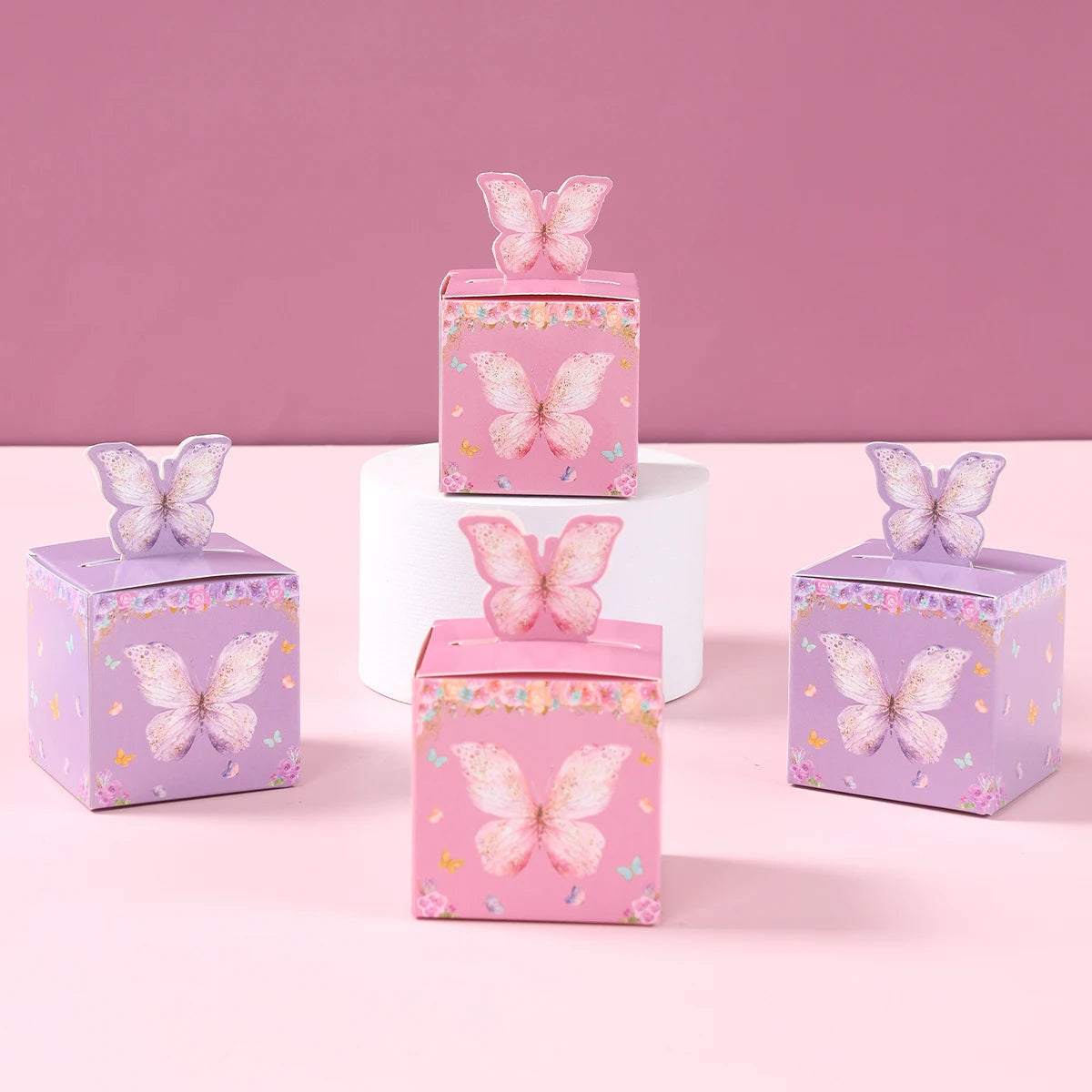 Candy gift box Butterfly for Baby Shower decorations 12/24pcs